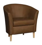 CHARLOTTE 1, křeslo, broušená látka hořká čokoláda